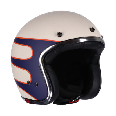 13 1/2 Skull bucket helmet Superior vintage white Size XL