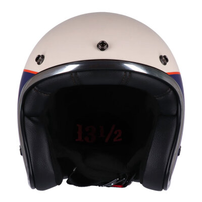 13 1/2 Skull bucket helmet Superior vintage white Size XL