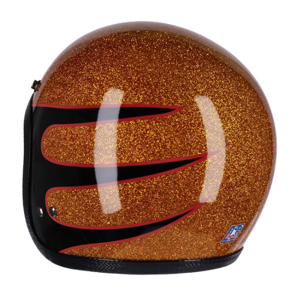 13 1/2 Skull bucket helmet Superior metal flake Size XS