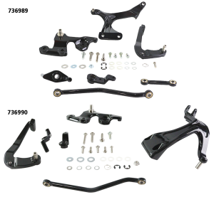Mid Control Kit Brake Side Black ST18-Up (IT)