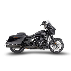 Zard, FLHTK Slip-On mufflers set. Black-chrome Stainless