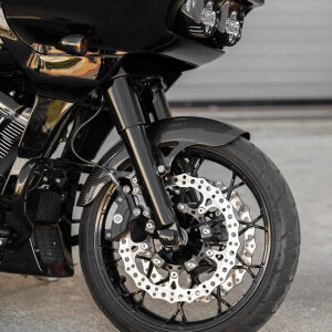 Arlen Ness, 19" Pro Sport front fender. Carbon fiber