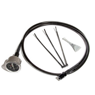 Feuling, remote oil pressure gauge kit. Black