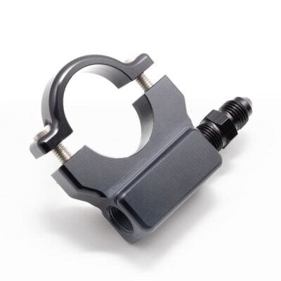 Feuling, 1" handlebar oil pressure gauge mount. Black