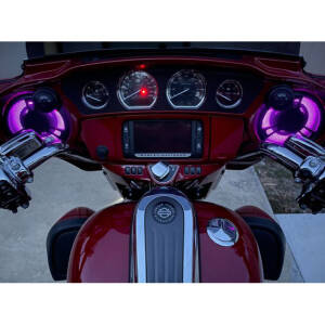 Custom Dynamics, ProGLOW LED fairing speaker lights. Upper