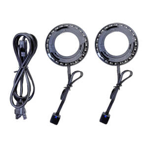 Custom Dynamics, ProGLOW LED fairing speaker lights. Upper