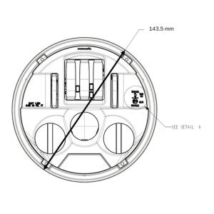 Custom Dynamics, ProBEAM  5.75" LED ECE headlamp. Chrome