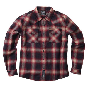 WCC Outlaw Flannel shirt red/grey Size S