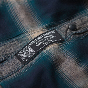 WCC Outlaw Flannel shirt blue/beige Size L