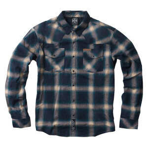WCC Outlaw Flannel shirt blue/beige Size XL