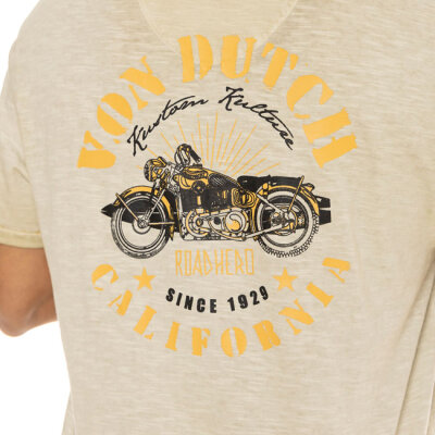 Von Dutch Hero t-shirt beige Size L