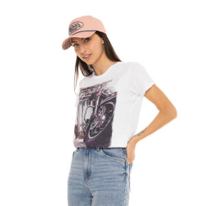 Von Dutch Moto female t-shirt white Size XL