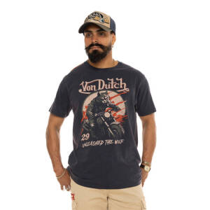 Von Dutch Wolfy t-shirt navy Size XL