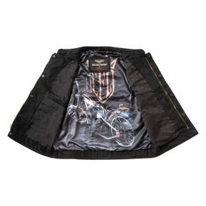 WCC x 13 1/2 Dominator black canvas riding vest Size XL