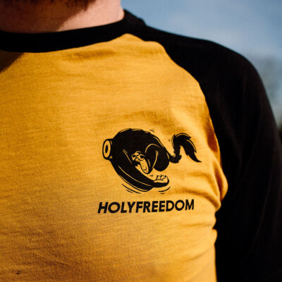 Holy Freedom Shoeles Joe t-shirt yellow Size L