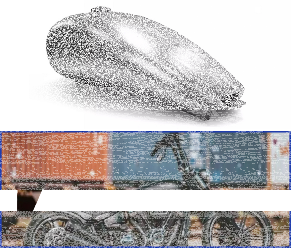Stretched 5 Gallon Gas Tank Raw ST18-22 (DE)