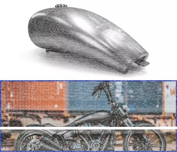 Stretched 5 Gallon Gas Tank Raw ST18-22 (GB)