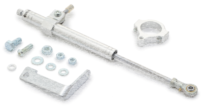 Steering Damper Kit Silver FXD91-05 39mm (GB)