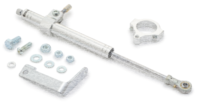 Steering Damper Kit Silver FXD91-05 39mm (GB)