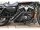 Firestarter Midcontrol Exhaust System , Black Smooth Heat Shield, Polished Smooth End Cap, Black 2,5"