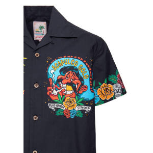 King Kerosin Acapulco hawaii shirt black Size 3XL