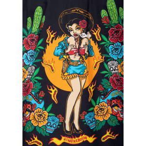 King Kerosin Acapulco hawaii shirt black Size 3XL