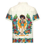 King Kerosin Acapulco hawaii shirt off white Size M