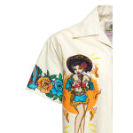 King Kerosin Acapulco hawaii shirt off white Size M