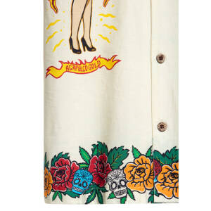 King Kerosin Acapulco hawaii shirt off white Size XL