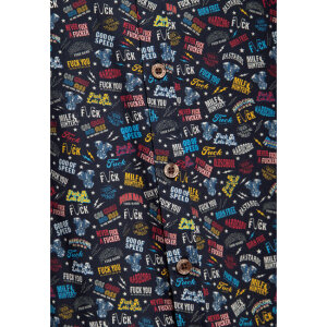 King Kerosin Printed rebellion shirt Size L