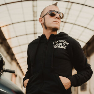 Holy Freedom Japan Dream zip hoodie jacket black Size 2XL