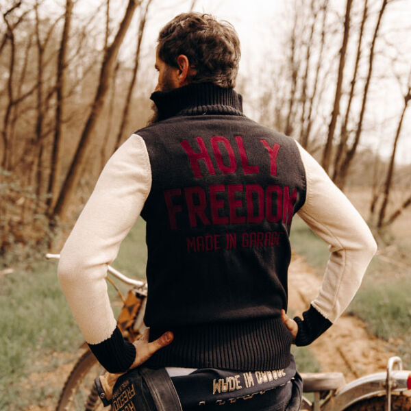 Holy Freedom Dirtrack sweatshirt black/white Size L