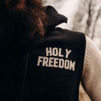 Holy Freedom Dirtrack sweatshirt black/white Size L
