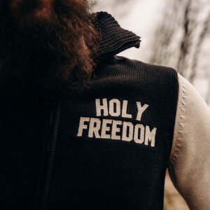 Holy Freedom Dirtrack sweatshirt black/white Size 2XL