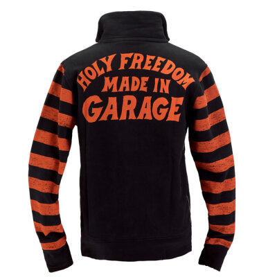 Holy Freedom Garage zip sweatshirt orange/black Size XL
