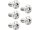 Titanium Floating Rotor Bolt Kit For Rear Brake Discs, Thread: 3/8"-16 x 1" Polished