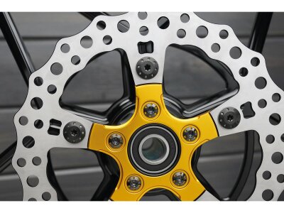 Titanium Floating Rotor Bolt Kit For Rear Brake Discs, Thread: 3/8"-16 x 1" Black