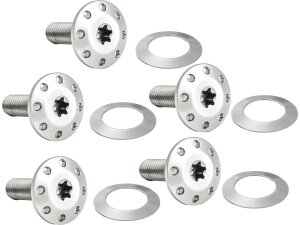 Titanium Floating Rotor Bolt Kit For Front Brake Discs Polished