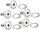 Titanium Floating Rotor Bolt Kit For Front Brake Discs Polished