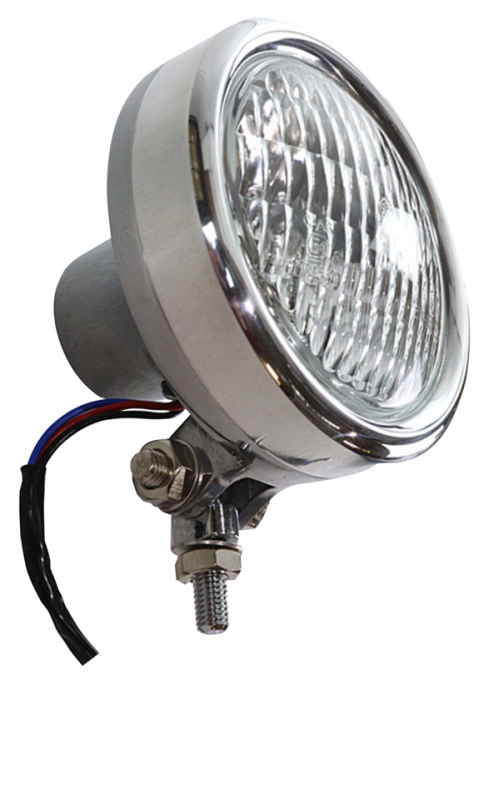 Aluminum Retro Headlamp Polished (DE)