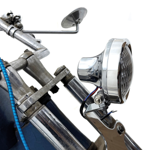 Aluminum Retro Headlamp Polished (FR)