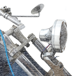 Aluminum Retro Headlamp Polished (ES)