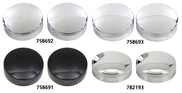 Eaton Gas Cap Set Vented Chrome BT36-38 (ES)