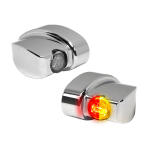 HeinzBikes, Nano Winglets 3-1 taillight/turn signals. Chrome