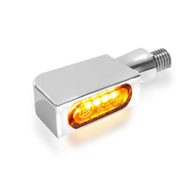 HeinzBikes, Blokk Line micro LED turn signals. Chrome