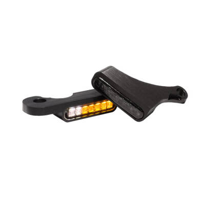 HeinzBikes, Stripes below bar turn signals. Black with PL