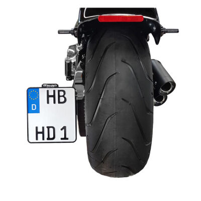 *6 DAYS EXTRA TRANSIT TIME* HeinzBikes, side mount license plate bracket. Black