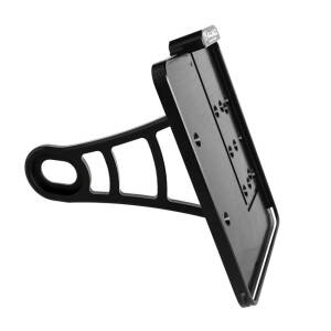 HeinzBikes, side mount license plate bracket. Black