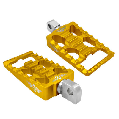 HeinzBikes, MX foot pegs V1. Gold