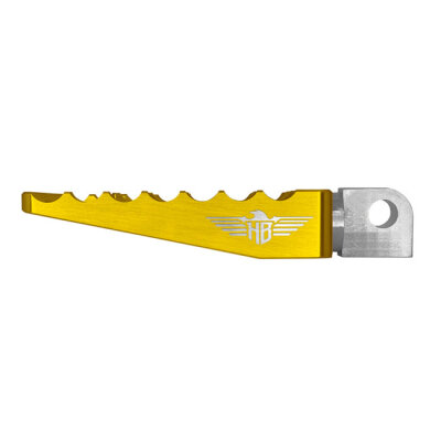 HeinzBikes, MX foot pegs V1. Gold
